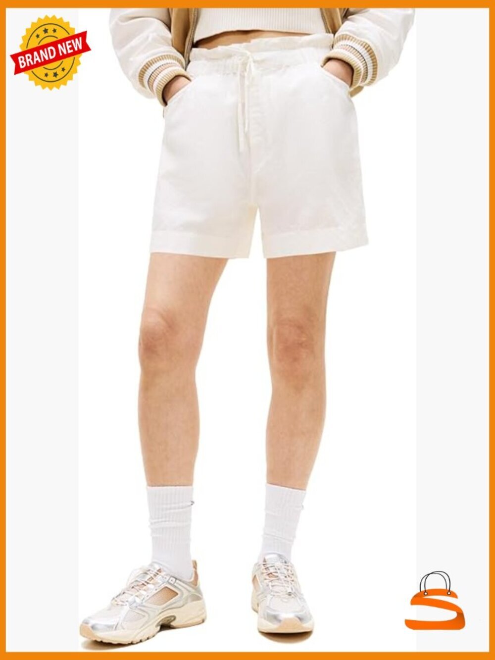 Lightweight Linen Drawstring Shorts - Mid Rise, Fitted, 5 Pockets